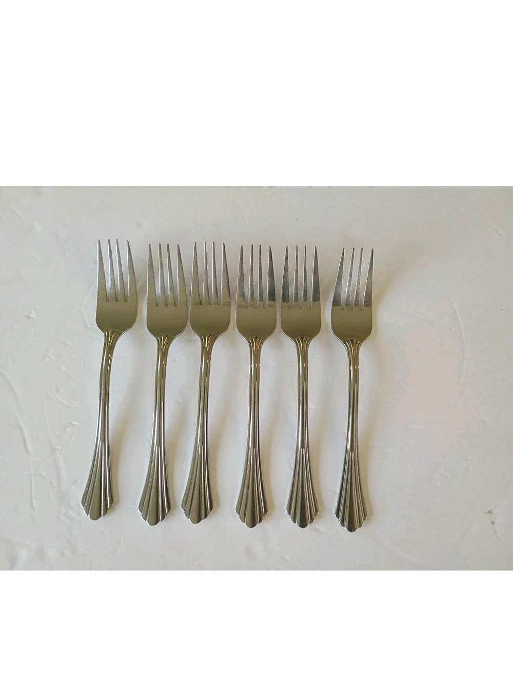 Oneida DUBLIN Stainless Dinner Fork Glossy Finish Silverware Flatware Lot Of 6